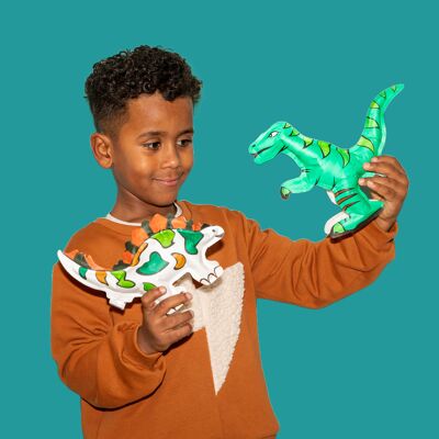 2 Inflatable Coloring Pages - Dinos