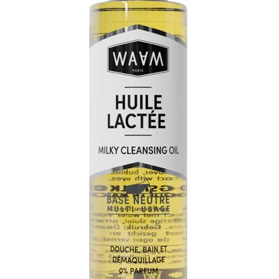 LA GRANDE BRADERIE – 12 Stück gekauft + 06 gratis – Milchöl – Reinigendes Duschöl für Körper und Gesicht – 100 % natürlichen Ursprungs – Vegan – 200 ml