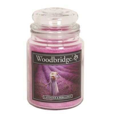 Lavendel & Bergamotte Woodbridge Glas 130 Duftstunden