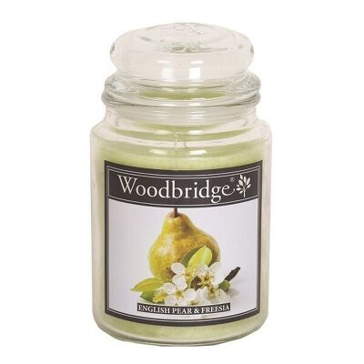 English Pear & Freesia Woodbridge Jar 130 scent hours