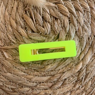 Neon yellow epoxy resin hairpin bar