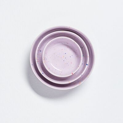 New Party Bowl Trilogy Set 3 pieces Lilac