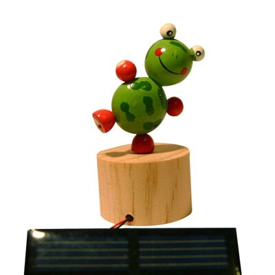 Kleiner springender Frosch, animiert mit Solarenergie