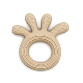 Anneau de dentition en silicone Joy - Beige