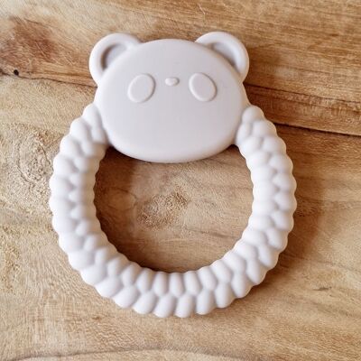 Silicone Teething Ring Panda Bear Sand