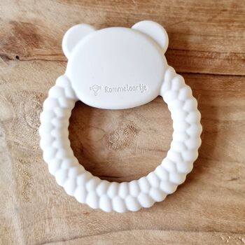 Anneau de dentition en silicone Panda Bear Beige 2