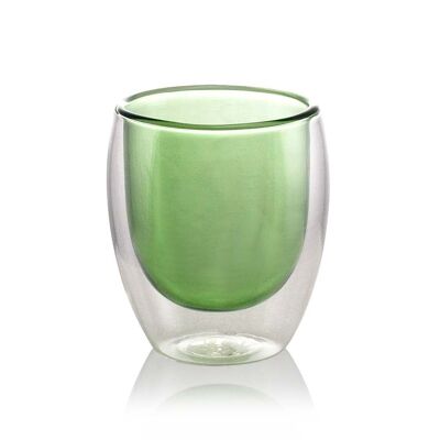 Double Wall Colour Glass Cup 80ml