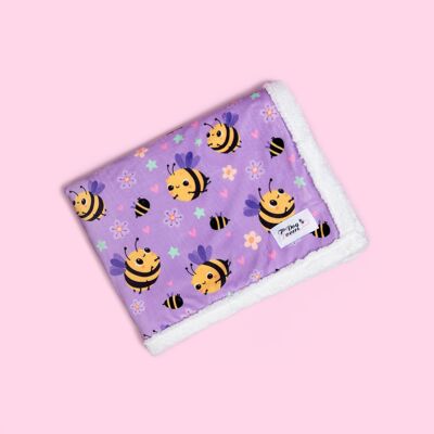 Couverture douce et confortable pour chien, ne vous inquiétez pas, abeille heureuse