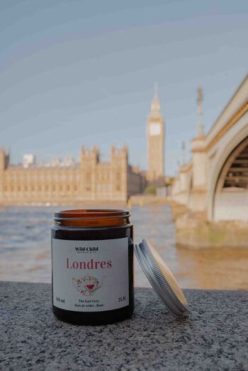 "Londres" Bougie naturelle parfumée au THÉ EARL GREY 7