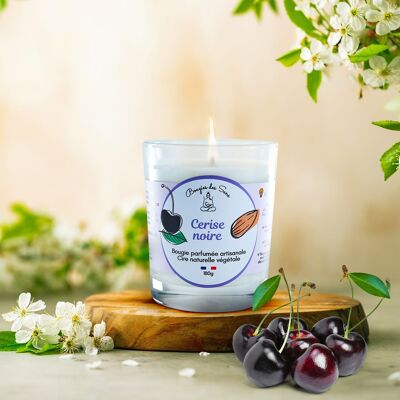 Black cherry scented candle - 180g