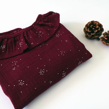 BLOUSE BORDEAUX GLITTER 3