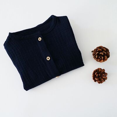 NAVY SHIRT BLOUSE