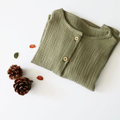 OLIVE GREEN SHIRT BLOUSE