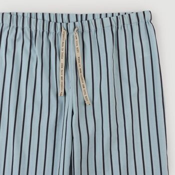 Pyjama en coton biologique Alfa Stripes charbon de bois 4