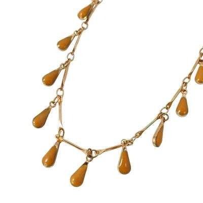 Gold Beige Gloria Necklace