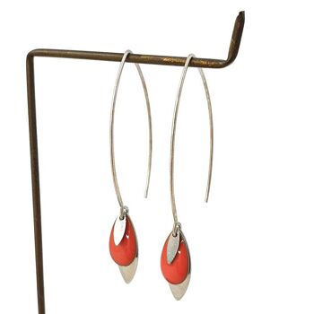 Boucles d’oreilles Lea argenté 1