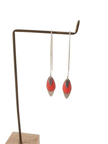 Boucles d’oreilles Lea argenté 2