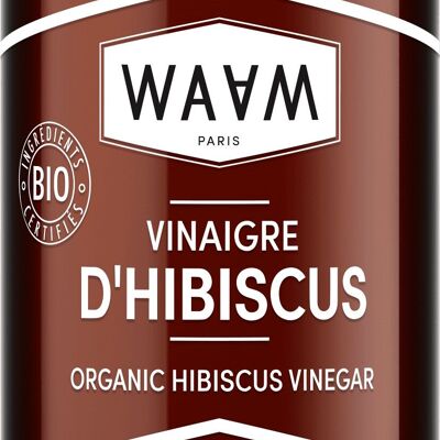 LA GRANDE BRADERIE – LOT 12 Pcs – ORGANIC Hibiscus Vinegar – ORGANIC and natural – Vegan – 200ml – WAAM Cosmetics