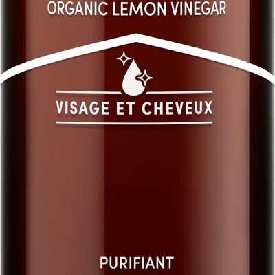 LA GRANDE BRADERIE– LOT 12 Pcs – Vinaigre de Citron BIO – BIO et naturel – Vegan – 200ml  – WAAM Cosmetics