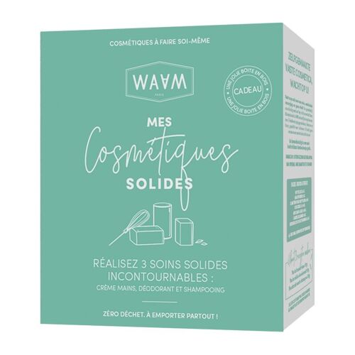 LA GRANDE BRADERIE– LOT 06 Pcs – Coffret "Mes cosmétiques solides" – WAAM Cosmetics