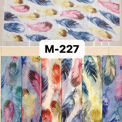 Large Feather Print Scarves