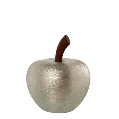 SILBERNE KERAMIK-APFEL-FIGUR35CM _°25X35CM LL57382