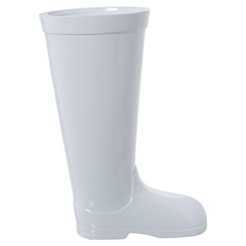 SUPPORT DE PARAPLUIE EN CÉRAMIQUE BOTTE BLANCHE 32X18X45CM LL60253 1