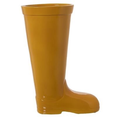 KERAMIK-SCHIRMSTÄNDER GELBER STIEFEL 32X18X45CM LL60277