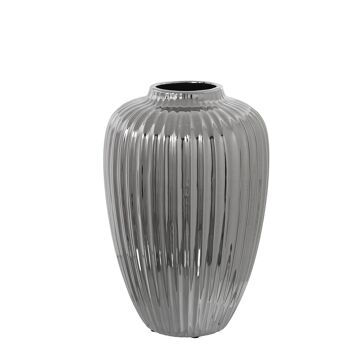 VASE CÉRAMIQUE ARGENT _°22X34CM LL53130 1