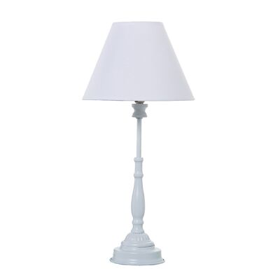 LAMPADA DA TAVOLO IN METALLO BIANCO+92264, 1XE14 MAX40W NON INCLUSA _°23X49CM BASE:°11X36CM LL36071