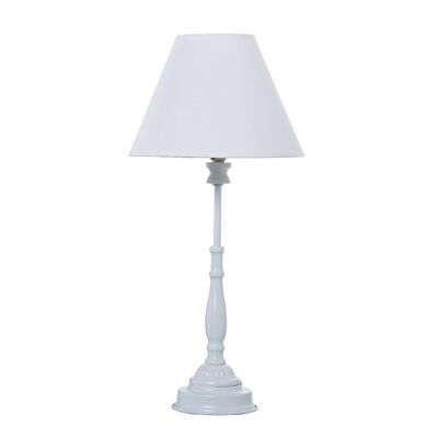WHITE METAL TABLE LAMP+92264, 1XE14 MAX40W NOT INCLUDED _°23X49CM BASE:°11X36CM LL36071
