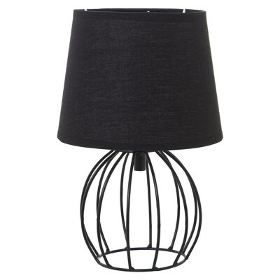 BLACK METAL TABLE LAMP+92294, 1XE14 MAX 40W NOT INCLUDED _°18X27CM, BASE: °13X13CM LL36321