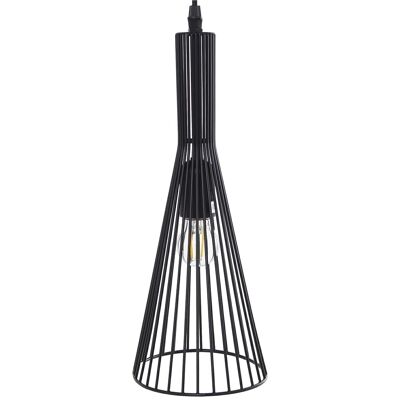 BLACK METAL CEILING LAMP 1XE27 MAX 60W NOT INCLUDED _14X16X37CM, BLACK CABLE 70CM LL36323
