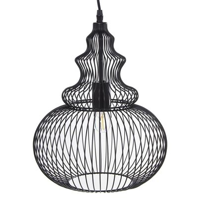 BLACK METAL CEILING LAMP 1XE27 MAX 60W, NOT INCLUDED _°30X27, BLACK CABLE 70CM LL36325