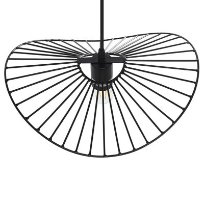 BLACK METAL CEILING LAMP 1XE27 MAX 60W, NOT INCLUDED _37X32X10CM, BLACK CABLE 75CM LL36329