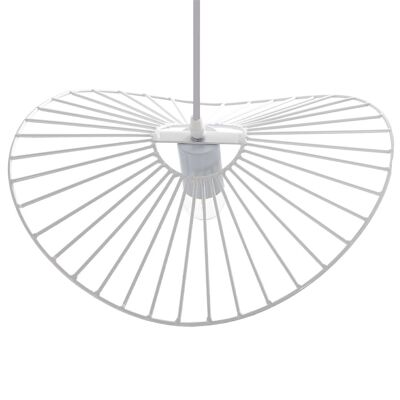 LAMPADA DA SOFFITTO IN METALLO BIANCO 1XE27 MAX 60W, NON INCLUSA _37X32X10CM, CAVO BIANCO 75CM LL36330