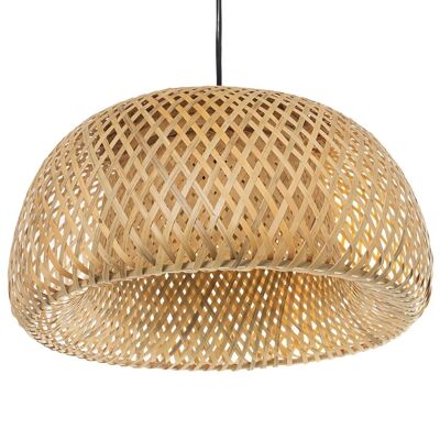 BAMBOO CEILING LAMP 1XE27 MAX60W, NOT INCLUDED _°38X20CM, BLACK CABLE 75CM LL36423
