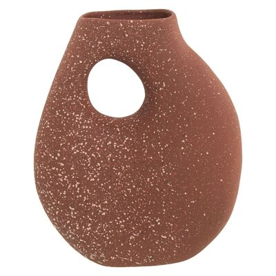 VASE CÉRAMIQUE ABSTRAIT 24CM TERRE CUITE D'ÉPEAUTRE _25X12X30CM LL62248