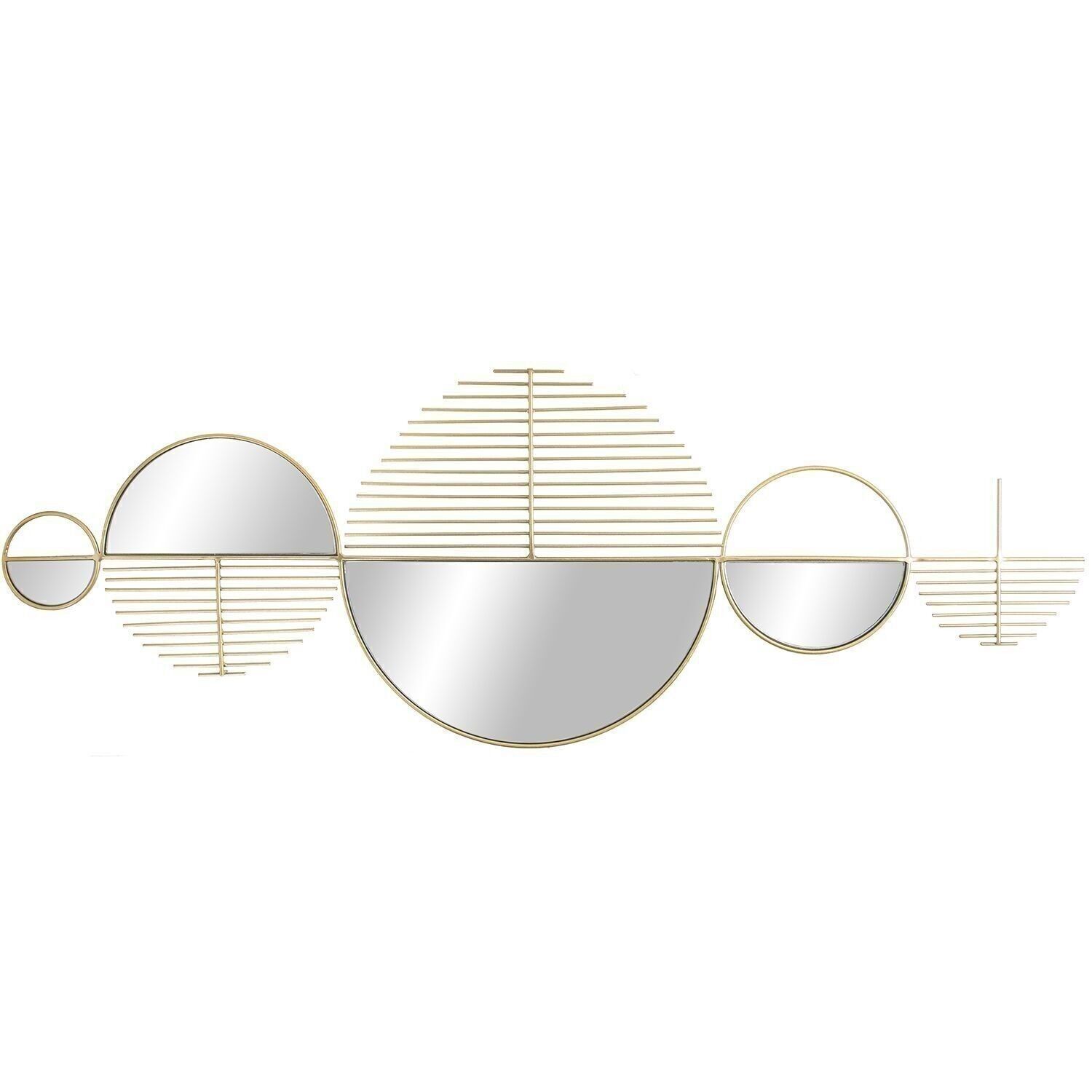 APLIQUE/ESPEJO METAL DORADO _114X40X1.5 CM. LL71887