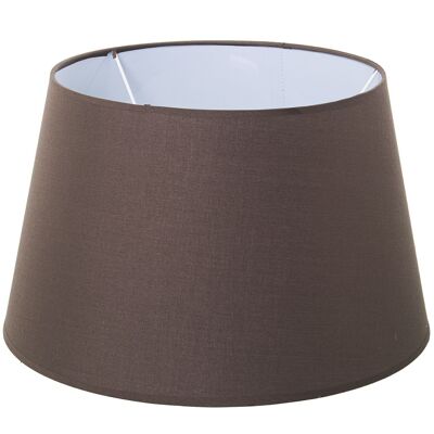 DARK BROWN POLYESTER LAMPSHADE _°30/°40X25CM LL72309