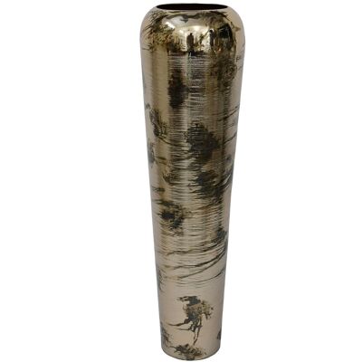 ANTIKE GOLDMETALLVASE _°26X88CM LL74220