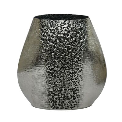 ANTIKE SILBERNE ALUMINIUMVASE _22X10X22CM LL74226