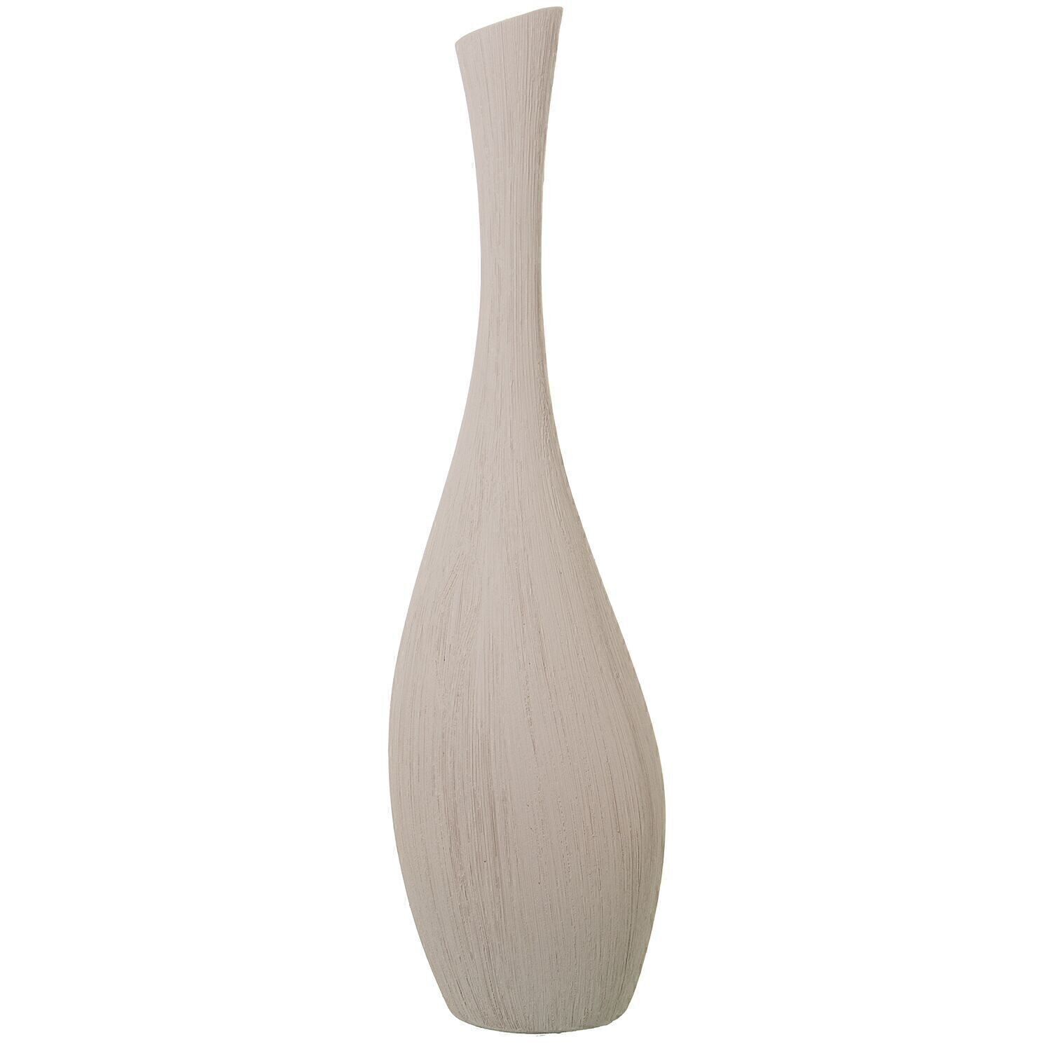 KERAMIKVASE 80CM ROH GESTREIFT _°22X80CM LL60994