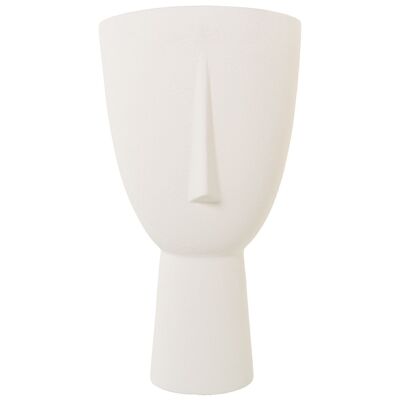 VASE CÉRAMIQUE 46CM MAT FACE BRUTE _°24x46CM SOCLE:°12.5CM LL61029