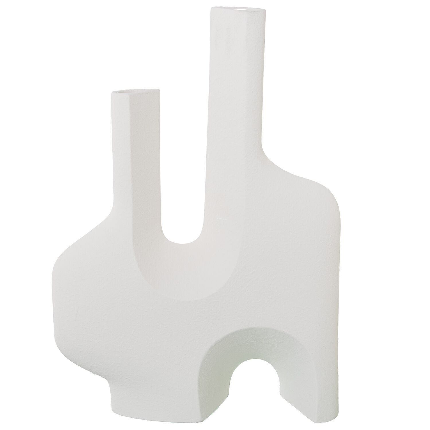 MATTE ROHE ABSTRAKTE KERAMIKVASE_40X10X57CM LL61036