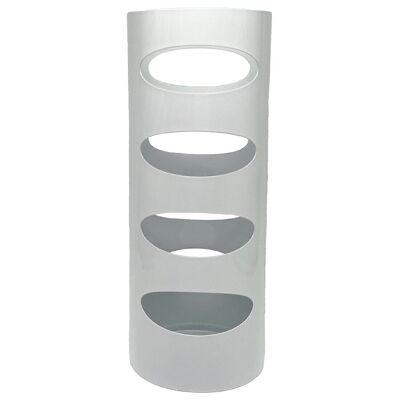 ROUND WHITE METAL UMBRELLA STAND _°19X49CM LL83574