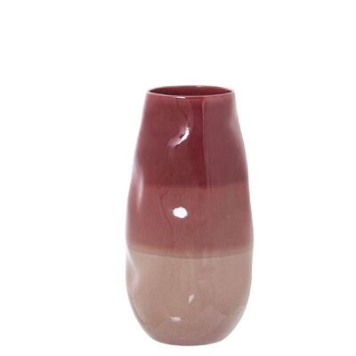 CERAMIC VASE 30CM TRICOLOR PINK _°16X30CM LL62236