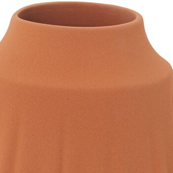 VASE CERAMIQUE 24CM COULEUR TERRE CUITE MAT _°21X24CM BOUCHE:°8.5CM LL62243 4