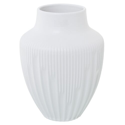 JARRÓN CERÁMICA 24CM BLANCO MATE _°18X24CM BOCA:°9,5CM LL62244