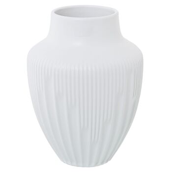 VASE CÉRAMIQUE 24CM BLANC MAT _°18X24CM BOUCHE:°9.5CM LL62244 1